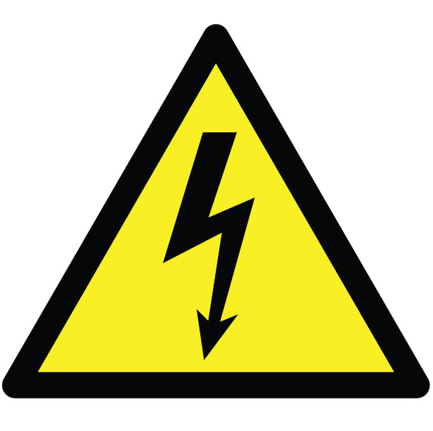 Cómo prevenir accidentes mediante el manejo seguro de instrumentos analíticos Señal de advertencia de peligro eléctrico