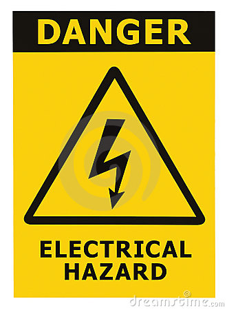 ¿Cómo prevenir accidentes en el laboratorio ICP-MS? 2 peligro-eléctrico-peligro-señal-texto-aislado-16813852